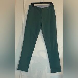 RHONE MEN'S COMMUTER TECH 5 POCKET PANTS TWILL CHINO 32 X 32 Green